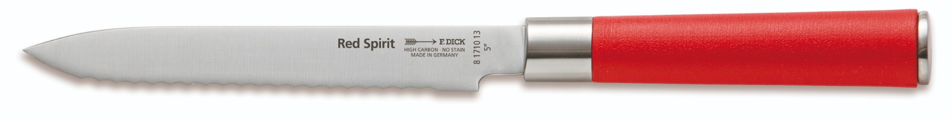 6014685 F.Dick Allzweckmesser 13 cm  Red Spirit mit Wellenschliff 81710132