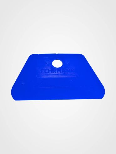 Teigschaber/Schlesinger 147 x 100 mm Farbe: blau mit Loch Prägung: Fehrmann