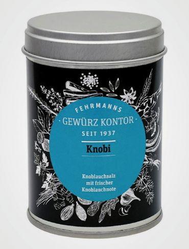 Knoblauchsalz Dose Frontansicht