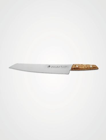F.Dick Vivum Brotmesser mit Wellenschliff mit Birkenholzgriff
