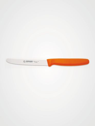 Giesser Allzweckmesser Wellenschliff - 11 cm - Mandarine