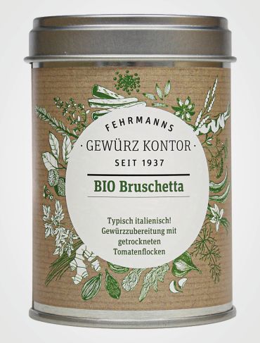 BIO Bruschetta Gewürz Dose Frontal