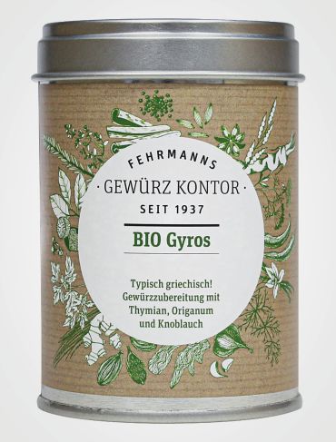 BIO Gyros – Gewürzzubereitung Dose frontal