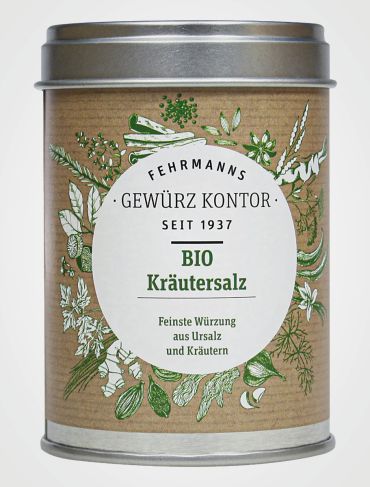 BIO Kräutersalz Dose Frontal