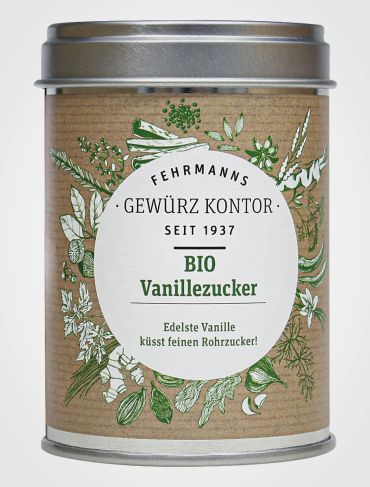 BIO Vanillezucker Dose frontal