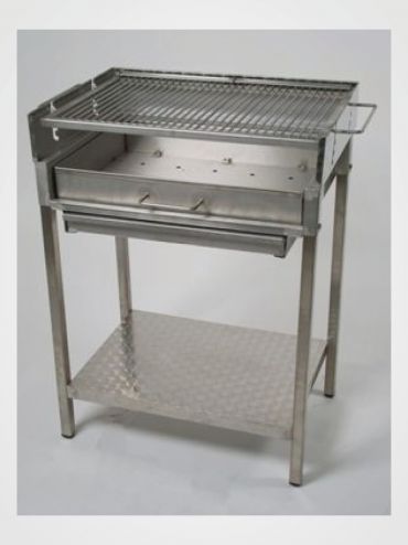Edelstahl Holzkohlegrill Standmodell