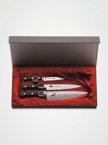 F.Dick Messerset mit Jagdmotiven