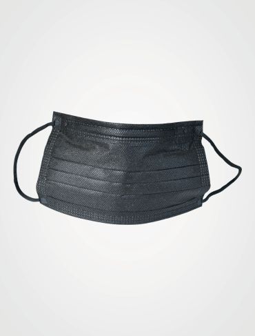 Mundschutz PP-Vlies schwarz 3 lagig