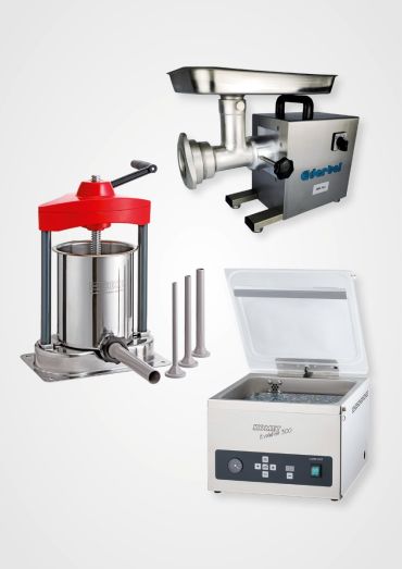 RedTeam Jäger-PRO-Set für Selbstvermarkter Fleischwolf - Wurstfüller - Vakuummaschine