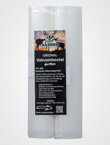 Pack mit 2 Rollen Vakuumschlauch 20 x 600 cm geriffelt