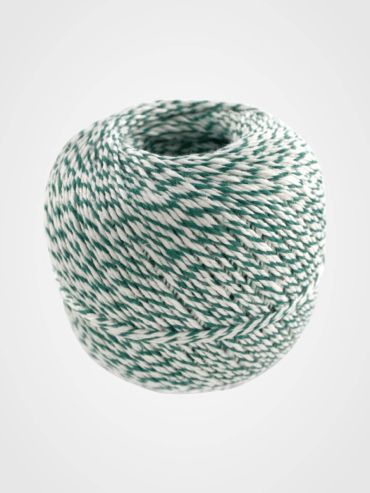 Wurstgarn grün/weiß 3-fach 200g-Rolle