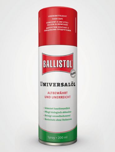 Ballistol Universalöl 200ml Inhalt Spray Korrosionsschutz- und Pflegeöl Dose