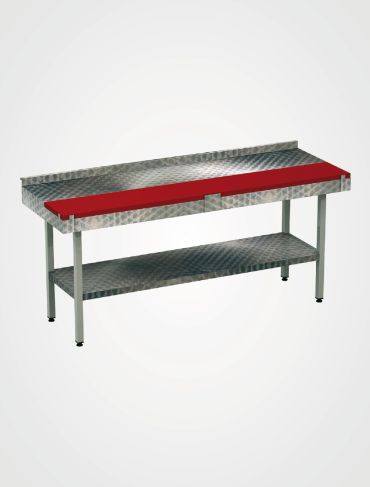 Edelstahl Stufentisch ohne Schneidbrett