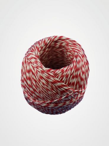 Rolle Bindfaden rot / weiß