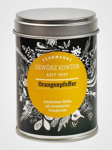 Orangenpfeffer Gewürzmischung 110g Dose
