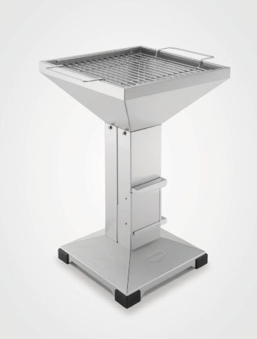 THÜROS T2 Edelstahl Holzkohlegrill 