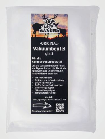 Siegelrandbeutel 215x600mm 100 Stück im Pack Glatt