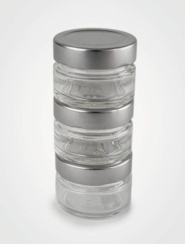 Vorratsgläser für Maestro Pfeffermühle Peugeot 3 Stück