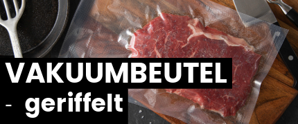 Vakuumbeutel geriffelt Kategoriebanner