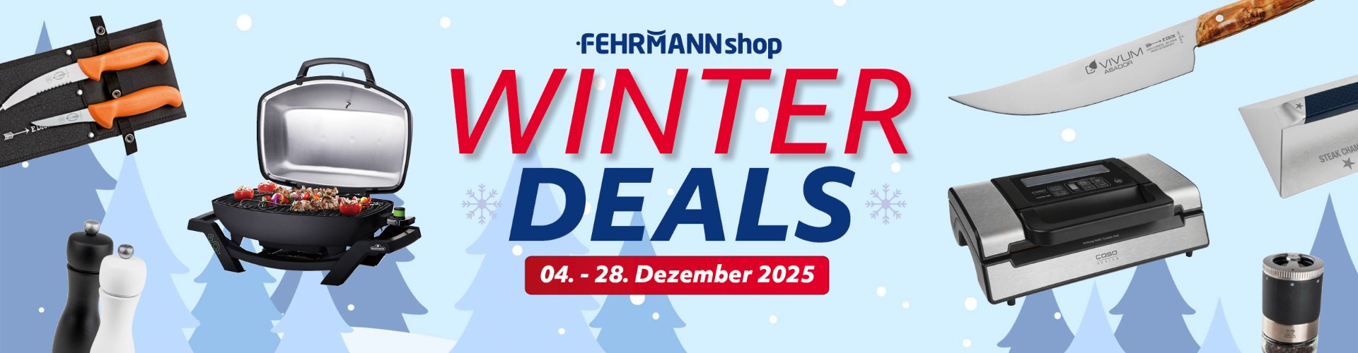FEHRMANNshop Winter Deals 04. - 28. Dezember 2025