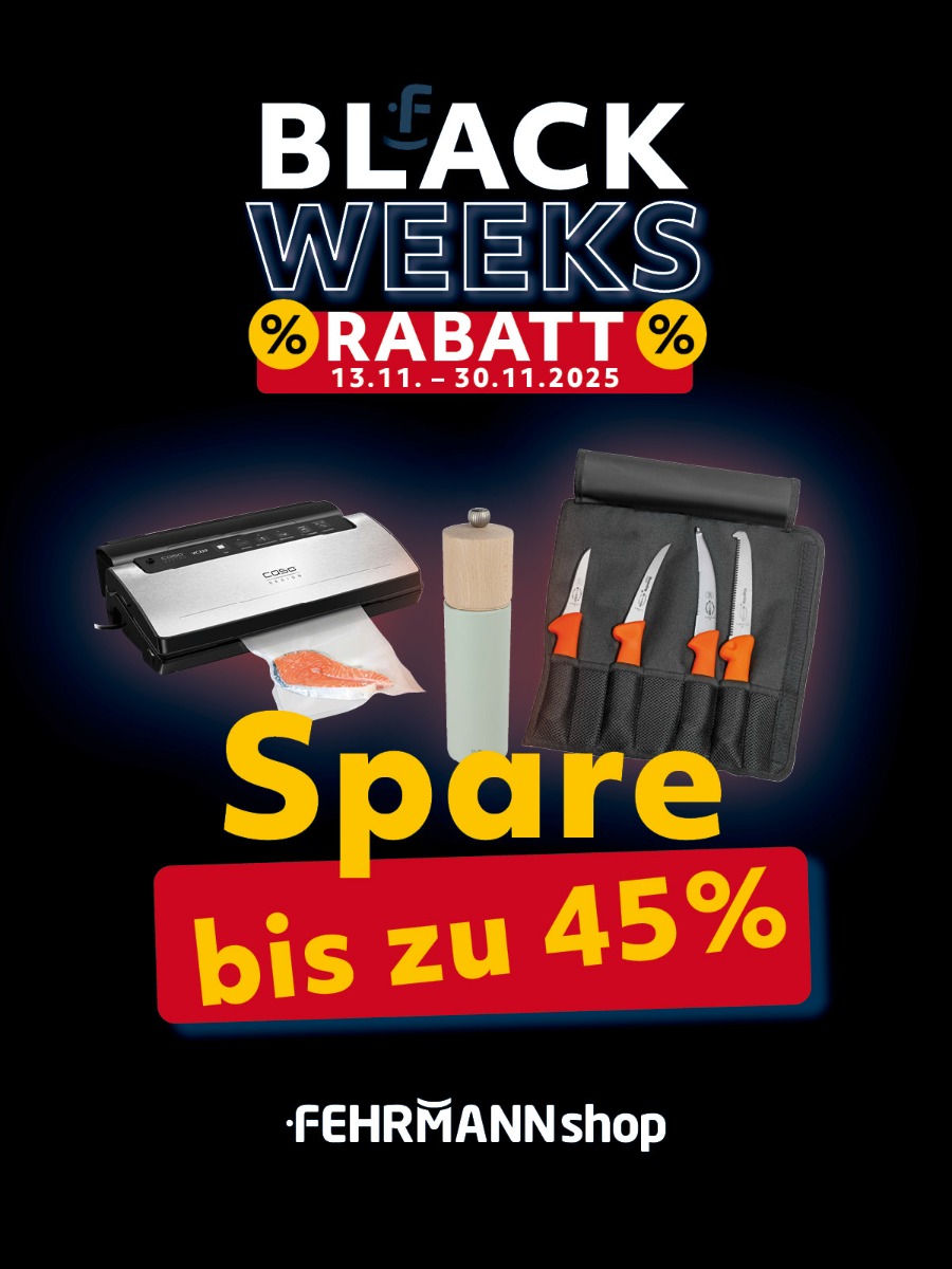 Black Week Rabatt Aktion - Spare bis zu 45% - Vom 13.11. bis 30.11.2025